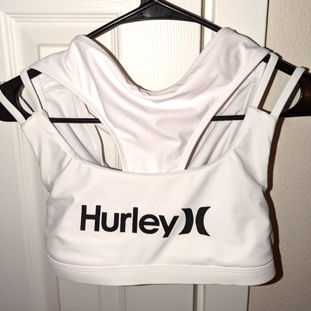 Hurley 2 piece Swimsuit, White Medium